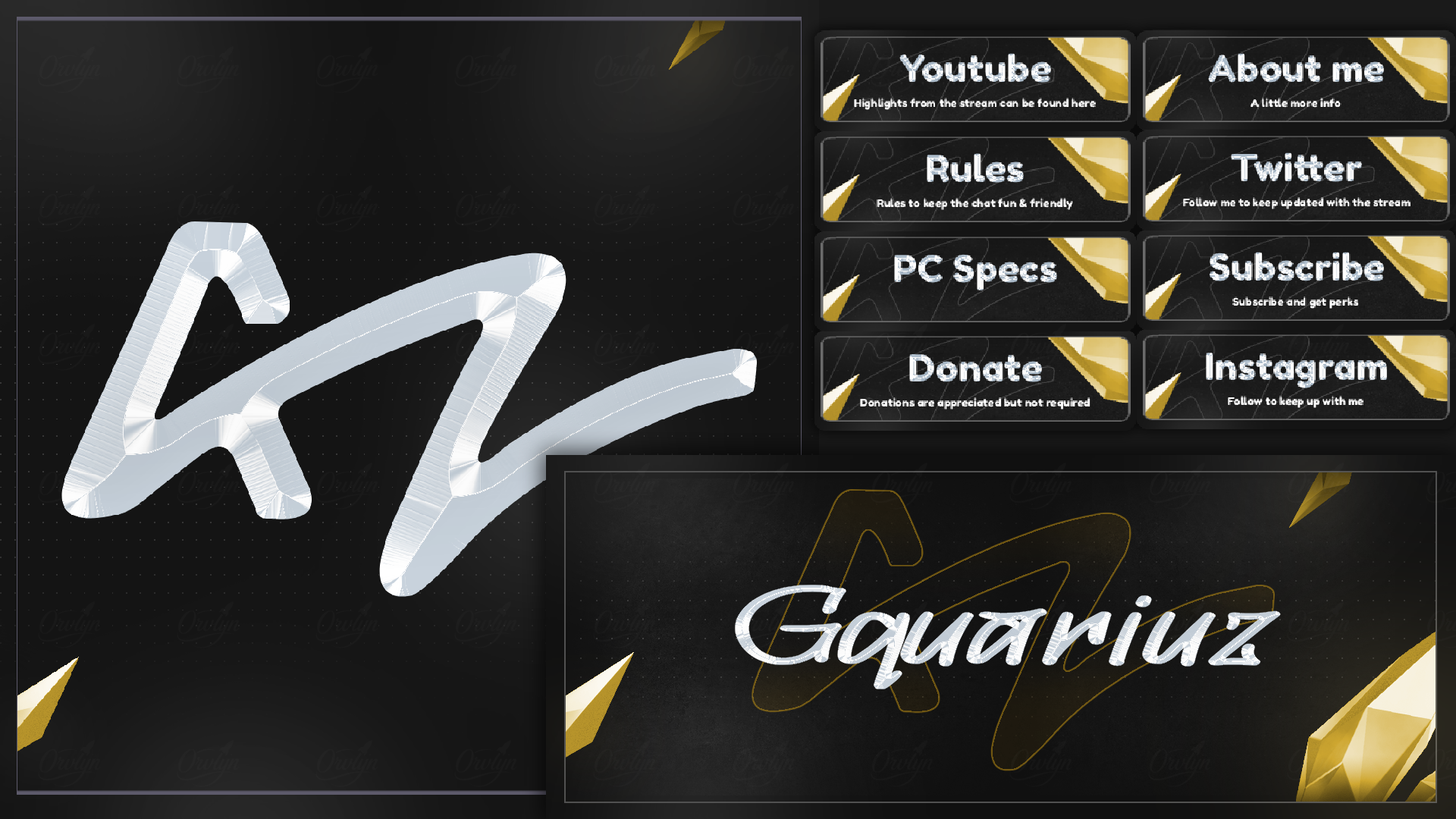 Gquariuz Twitch Pack Artwork