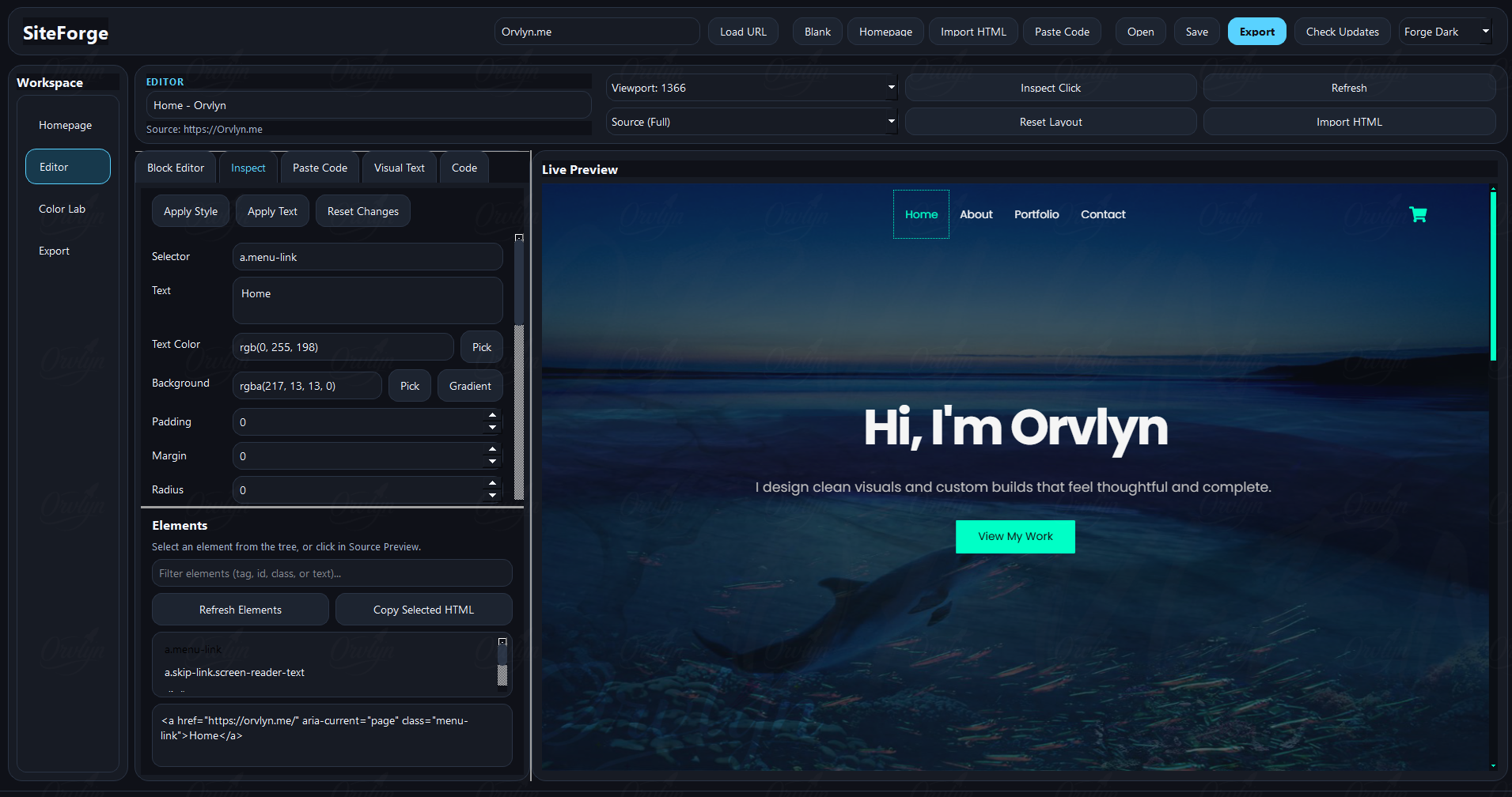 SiteForge App Artwork
